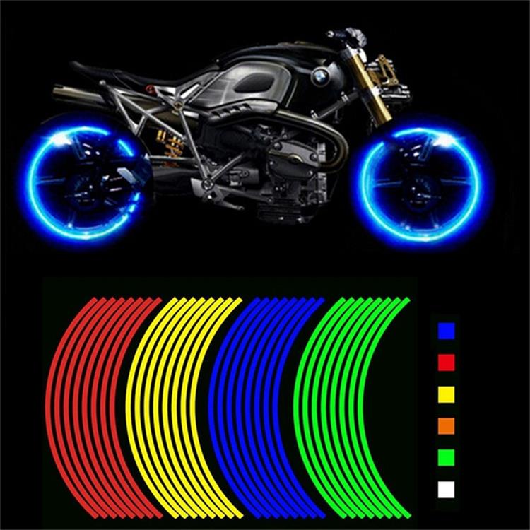 Bike Cycling Wheel Rim Reflective Stickers Decal